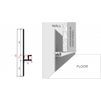 30mm White Reversible Skirting Board for Developers in the UAE