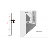 50mm White Reversible Aluminum Skirting for Developers