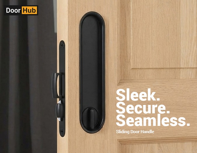 Sliding door handles